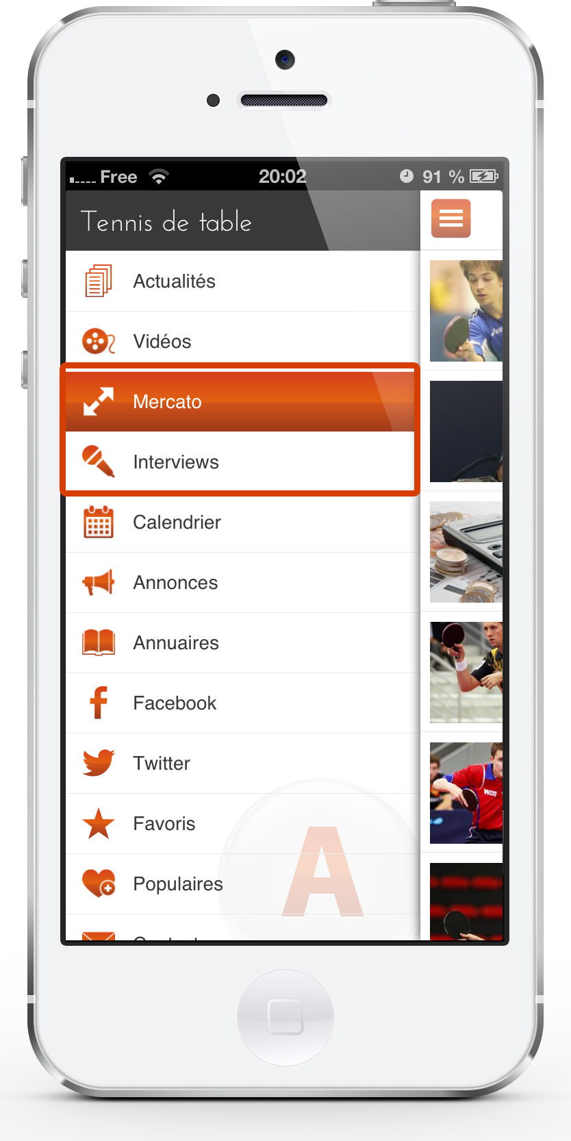 Des nouvelles rubriques disponibles dans les applications iPhone et Android Des nouvelles rubriques disponibles dans les applications iPhone et Android