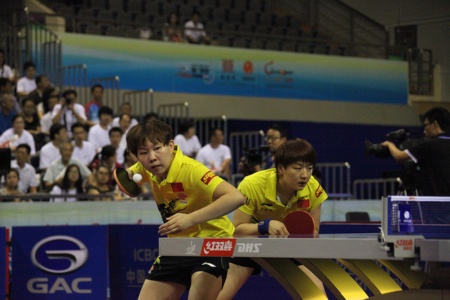 La paire chinoise CHEN Meng/ZHU Yuling La paire chinoise CHEN Meng/ZHU Yuling
