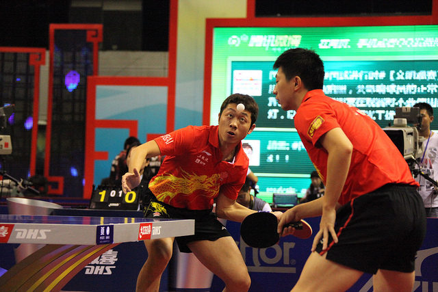 La paire chinoise Xu Xin/ Ma Long remporte le tableau double de l'Open de Chine Harmony 2013 La paire chinoise Xu Xin/ Ma Long remporte le tableau double de l'Open de Chine Harmony 2013