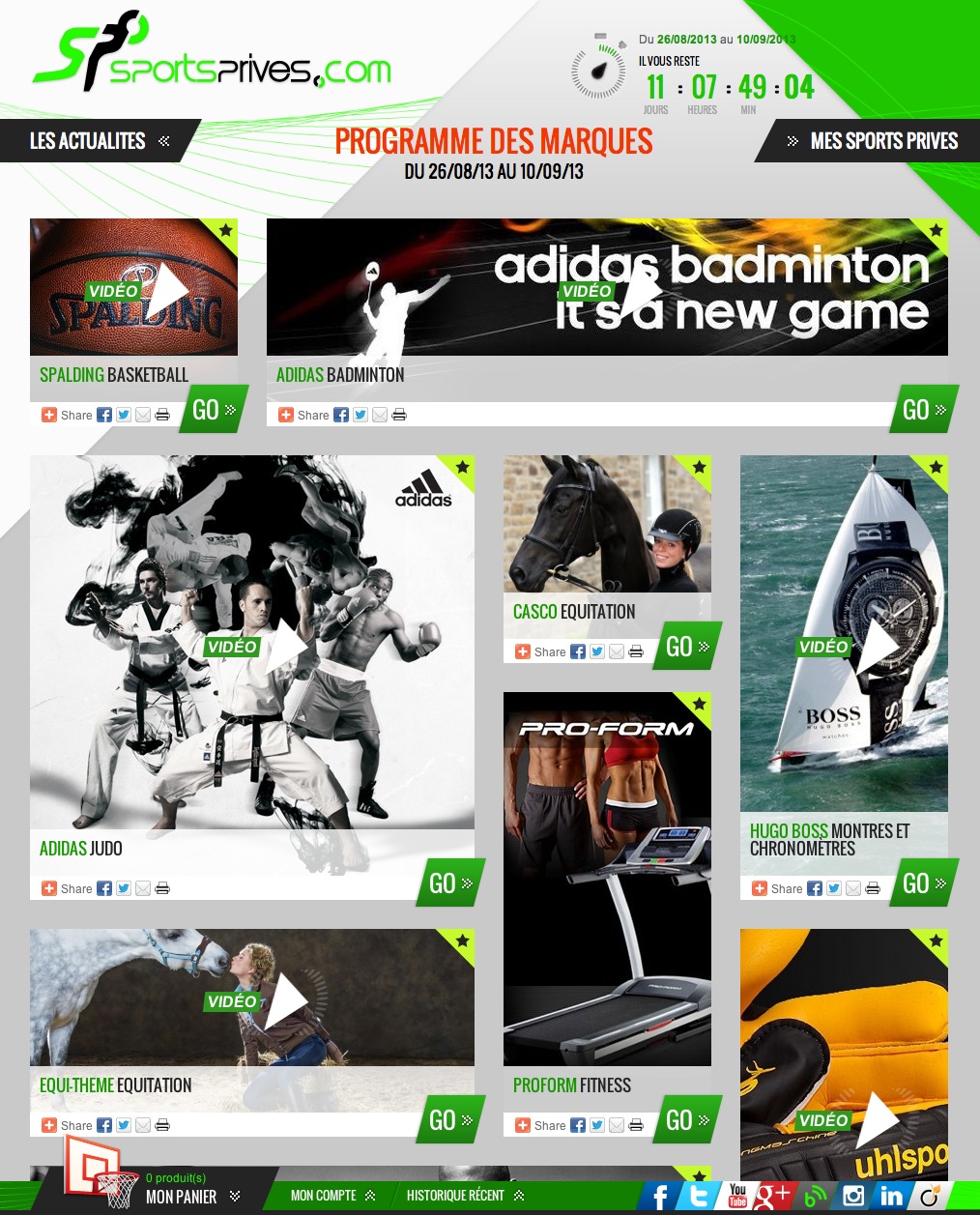 sportsprives.com - Le site des ventes privées sportives sportsprives.com - Le site des ventes privées sportives