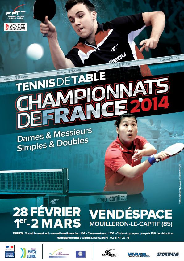 Championnat de France élite 2014 de tennis de table Championnat de France élite 2014 de tennis de table