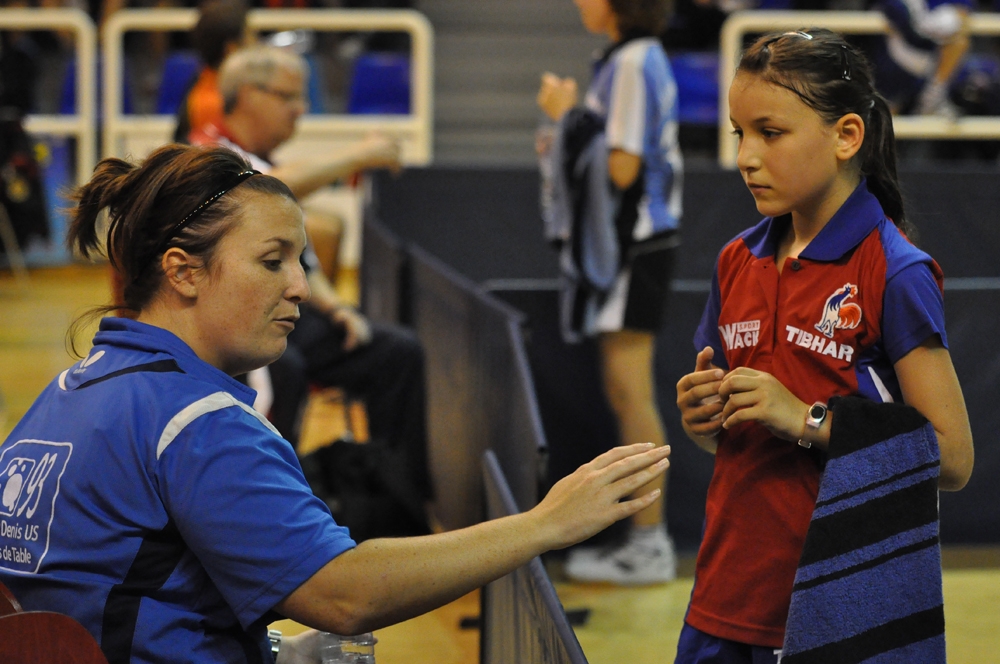 Aurélie Blanc en plein coaching Aurélie Blanc en plein coaching