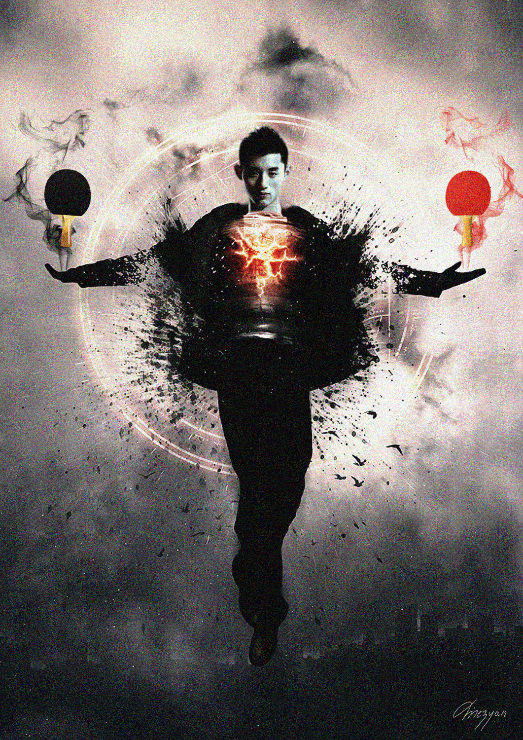 Zhang Jike par Mike Meyzan Zhang Jike par Mike Meyzan