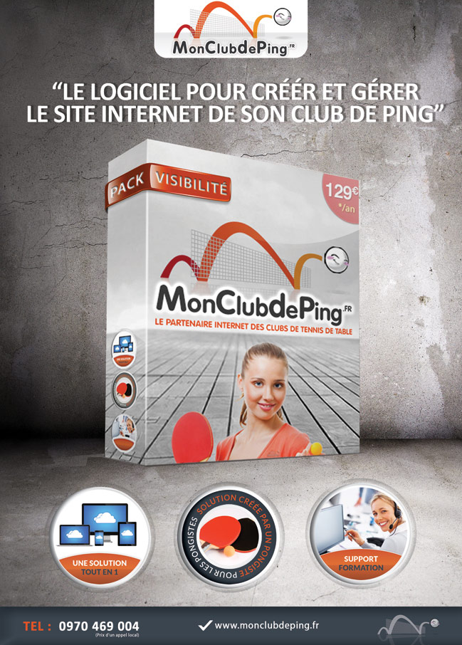 Créer un site internet pour votre club de PING avec Monclubdeping.fr Créer un site internet pour votre club de PING avec Monclubdeping.fr