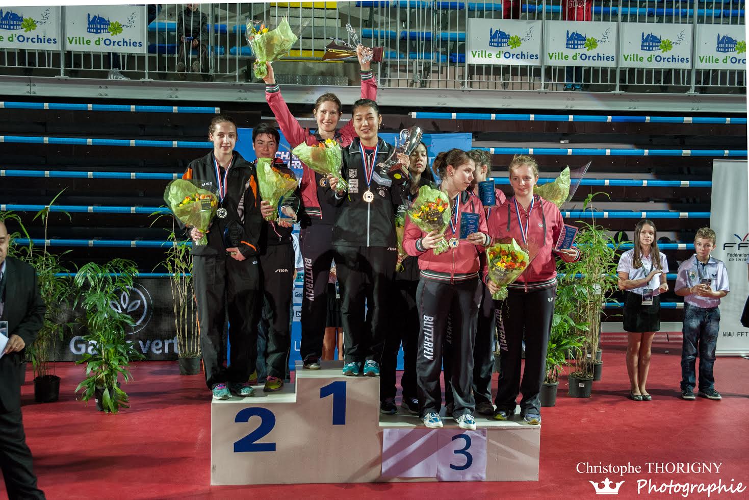 Podium du double Dames #Orchies2015