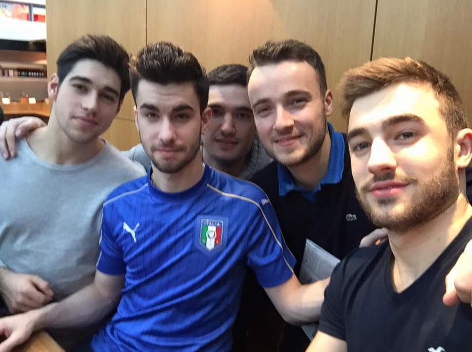 Tristan Flore avec le maillot de l'Italie