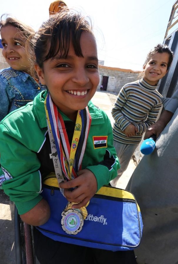 Nejla Imad, la jeune pongiste irakienne - Crédit photo : SABAH ARAR