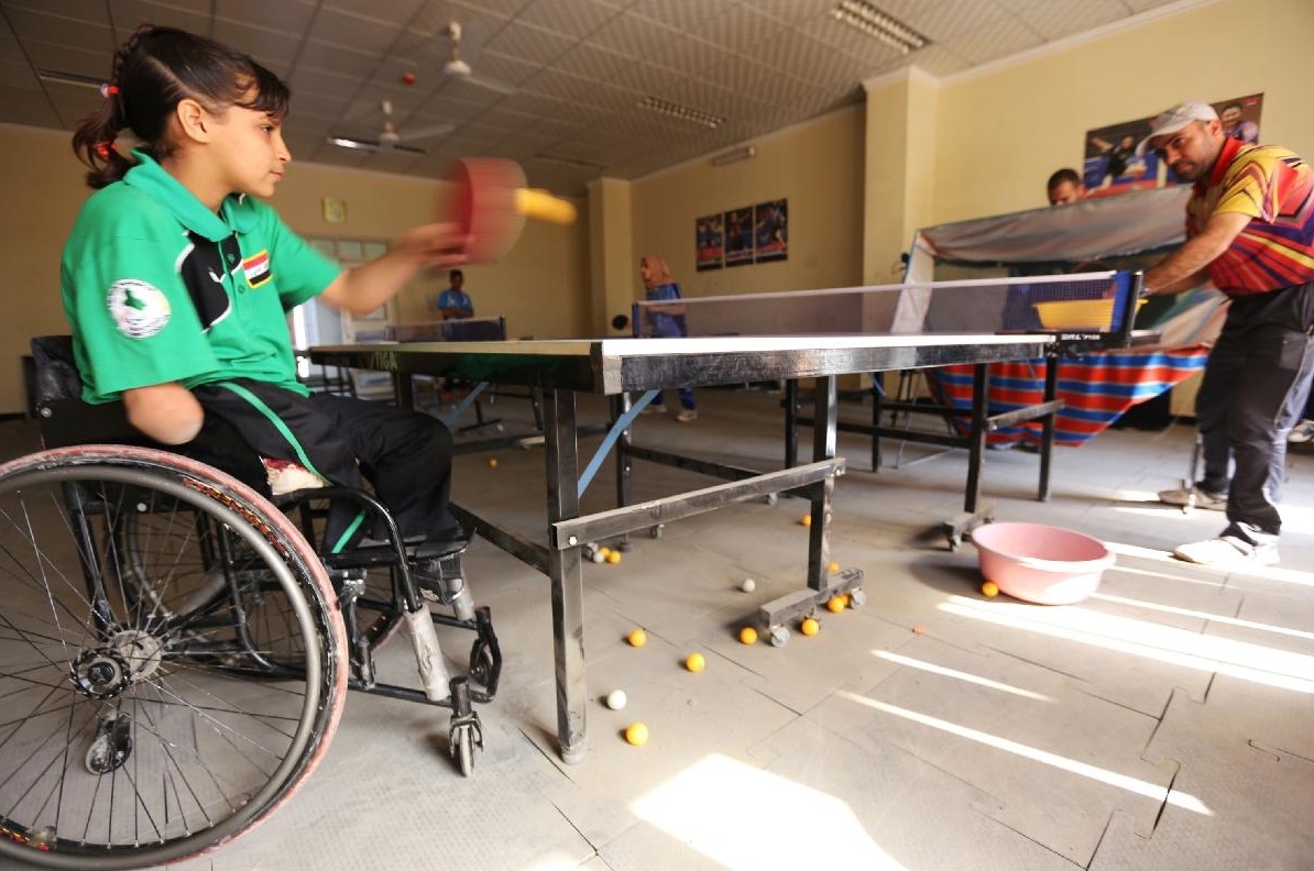 Nejla Imad, la jeune pongiste irakienne - Crédit photo : SABAH ARAR