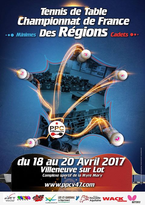 Affiche des championnats de France des régions 2017