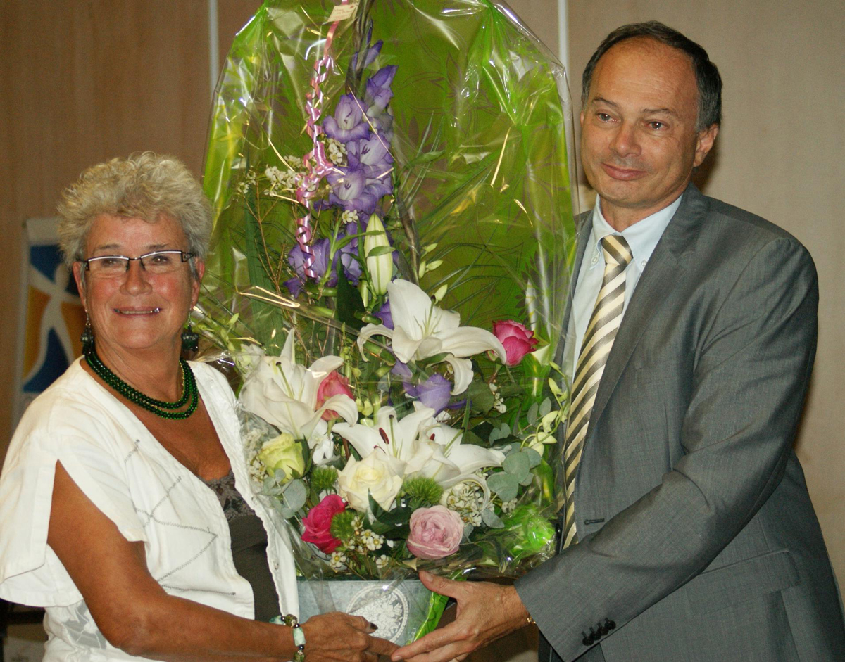 Nicole COURY (présidente de l'instance nationale de discipline) et Christian PALIERNE (Président de la fédération française de Tennis de Table) | www.liguecentrett.com