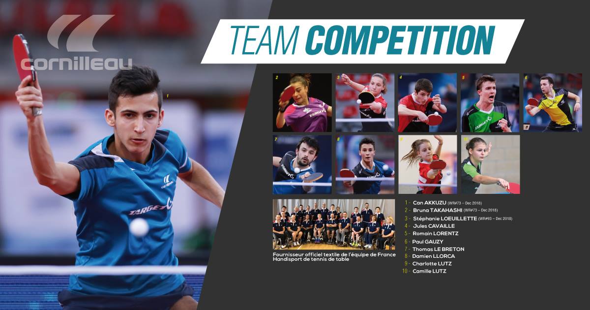 La team Cornilleau "Compétition" pour 2019 | Cornilleau