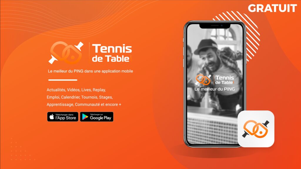 Télécharger GRATUITEMENT l'application Tennis-de-Table.com | iPhone, iPad (à venir) - Android
