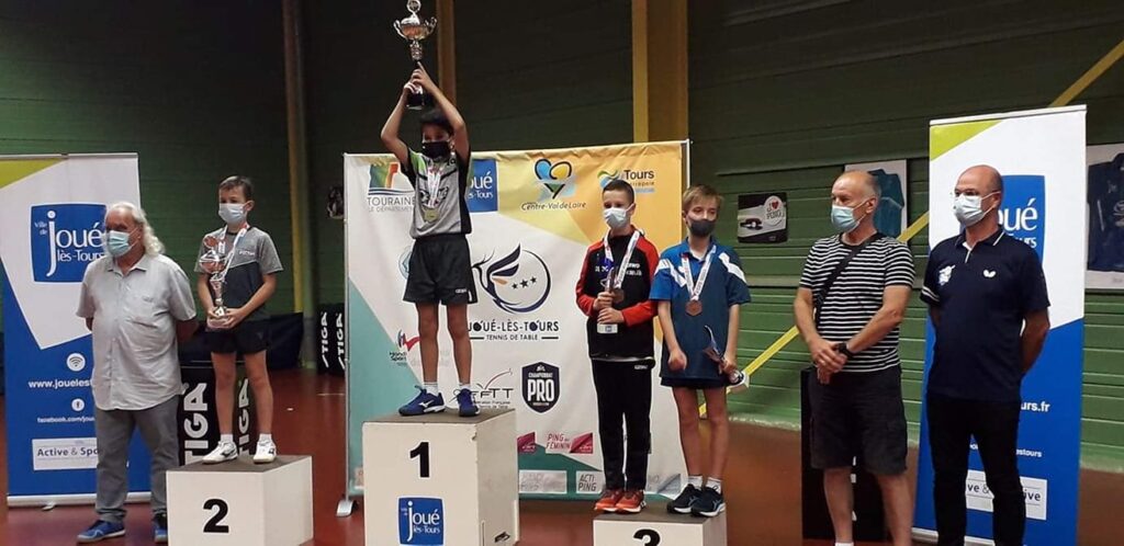 Podium des championnats de France Benjamins 2020 | Joué-Lès-Tours