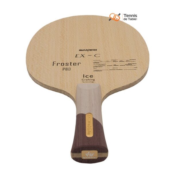 bois tennis de table 5 plis + 2 fibre pbo froster sanwei