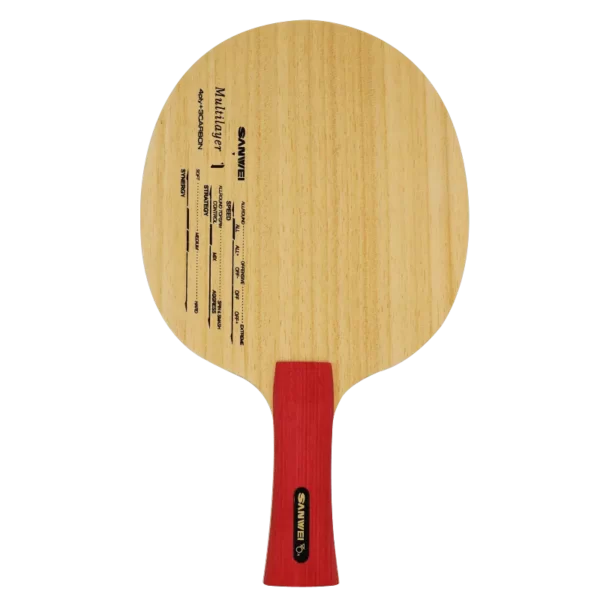 bois tennis de table 4 plis + 3 carbon multilayer 1 sanwei