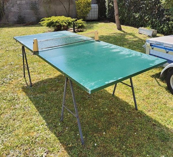 fabrication table ping pong maison