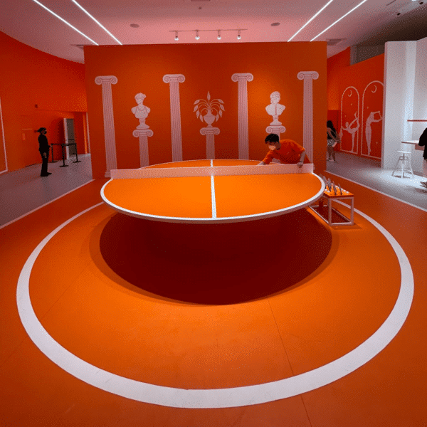 table tennis de table ronde hermes